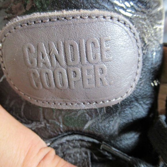 Candice Cooper Leather High Top Sneakers Womens 40 US 9.5 Brown Made In Italy - Picture 12 of 14